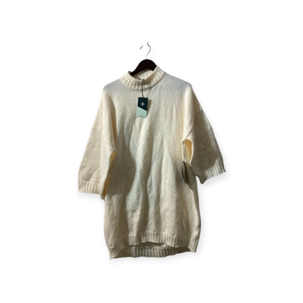 Tuckernuck Maxine mockneck sweater dress cream Size‎ M NWT